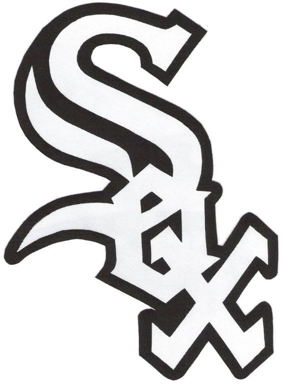 HUGE CHICAGO WHITE SOX IRON-ON PATCH - 6" x 8" - Image 1 of 1