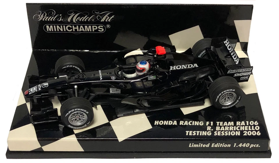 Minichamps Honda Racing F1 Team RA106 Test 2006 - Rubens Barrichello escala 1/43 Foto 1 de 1