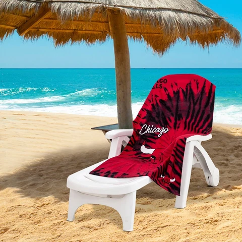 Chicago Bulls Beach Towel Psychedelic Official NBA 30" x 60" Cover