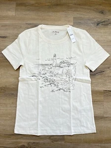 J. Crew Women's "Lighthouse" Graphic T Shirt - Picture 1 of 6
