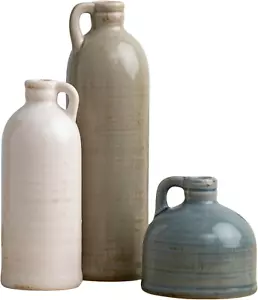 Ceramic Jug Vase Set, Farmhouse Decor, Kitchen, Bedroom, Office, Living Room, Ba - Picture 1 of 9