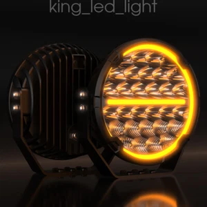 LED Fernscheinwerfer 220mm Ø 12V 24V Fernlicht LED Positionslicht Ring LKW PKW - Bild 1 von 12