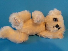 10" Handmade Mohair Teddy Bear Jointed, Beige