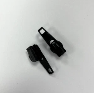 Black No5 Spare Zip Pullers Zippers Runners For NYLON coil ZIPPER Size #5 - Picture 1 of 1