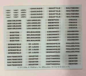 Walthers HO Scale Decal Milwaukee, WI - Picture 1 of 1