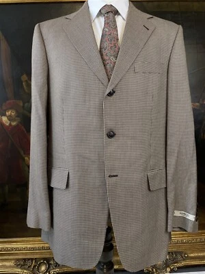 Новый с Ярлыками Harold Powell 42L 100% бамбука коричневый маленький чек 3Btn Blazer спортивная куртка - Изображение 1 из 4