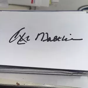 Roger Maltbie Signed 3x5 index Card - Picture 1 of 1