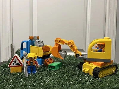 Lego Duplo 10812 Truck & Tracked Excavator Complete, Retired, Preschool Build It - Image 1 of 4