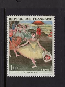 Frankreich 1970 Tänzerin mit Strauß Gemälde von Edgar Degas ART MNH Sc 1276 - Bild 1 von 1