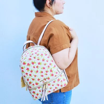 Mochila Michael Kors Jet Set Rhea Zip FLORAL NUEVA CON ETIQUETAS Foto 1 de 4