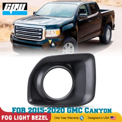 Bisel de luz antiniebla para GMC Canyon 2015 2016 2017-2020 cubierta parachoques lado del conductor izquierdo Foto 1 de 4