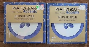 Set Of 2 Pfaltzgraff Villa Flora" Small - 8" Diameter Burner Cover - NEW!! - Picture 1 of 7
