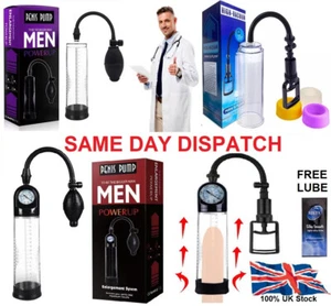 Male Sex Toys for Men Vacuum Penis Pump Enlarger Extender Erection Enhancement - Picture 1 of 30