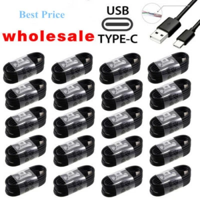 Lot USB-C Type C Cable Fast Charging Cord For Samsung Galaxy S8 S9 Plus Note 8 9 - Image 1 of 4