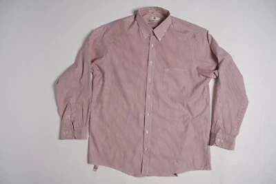 Etienne Aigner Mens Dress Shirt Long Sleeve Stripe Red White Size 16.5 34/35 - Image 1 of 4