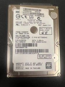 HGST 750Gb 2.5" LAPTOP HDD 5K1000-750 HTS541075A9E680 DA5218 0J26212 5400RPM - Picture 1 of 2