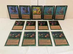 Lot of 13 MTG Magic the Gathering *Faerie* Green/Forest Fairy Willow/Uktabi - Picture 1 of 4
