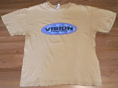 Camiseta Vintage 1986 Vision Street Wear L Beige Patinador Años 80 Foto 1 de 4