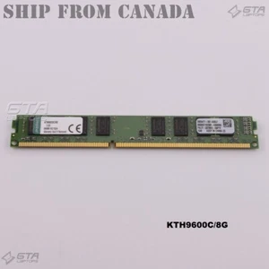 8GB (1x8GB) Kingston Desktop Memory RAM PC3-12800U 1.5V KTH9600C/8G - Imagen 1 de 3