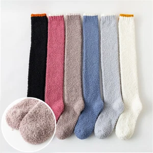 Women Thermal Long Socks Fleece Over Knee Warm Stocking Cozy Fuzzy Slipper Socks - Photo 1/18