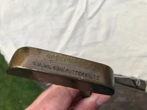 RARE VINTAGE BRASS G.M WILSON PUTTER LTD GREENMASTER 35" model G5 RH golf club - Picture 1 of 8
