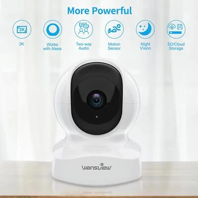 Wansview Q5-W Wireless Indoor Dome Security Camera - Image 1 of 4
