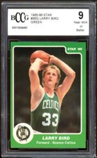 1985-86 Star #95g Larry Bird Card BGS BCCG 9 Near Mint+