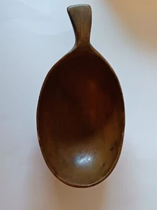 Vintage Handled Decorative Carved Wooden Bowl 12 Inches - Picture 1 of 7