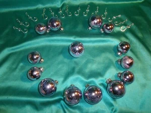Konvolut 14 alte Christbaumkugeln Glas lila flieder Vintage Weihnachten (Nr.27) - Bild 1 von 12