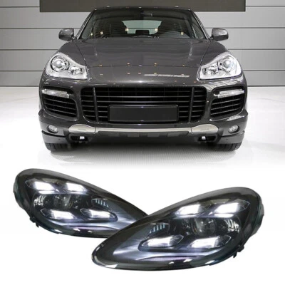 2 X LED Headlights DRL Assembly For Porsche Cayenne 957 2007-2010 Upgrade - Image 1 of 4