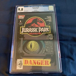 CGC 9.8 Jurassic Park 1 Topps Comics Dave Cockrum variante copertina 1993 libro raro!! - Foto 1 di 14