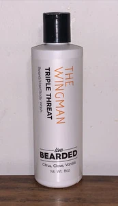 1x Live Bearded Beard/Hair/Body Wash-The Wingman Triple Threat 8oz,Discontinued - Picture 1 of 6