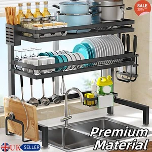 Over The Sink Dish Drying Rack Over The Counter Dish Drying Rack Large Dish Rack - Picture 1 of 14