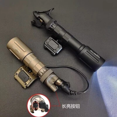 Tactical Long PLHv2 Flashlight Scout Light With Dual function Tailcap ModButton