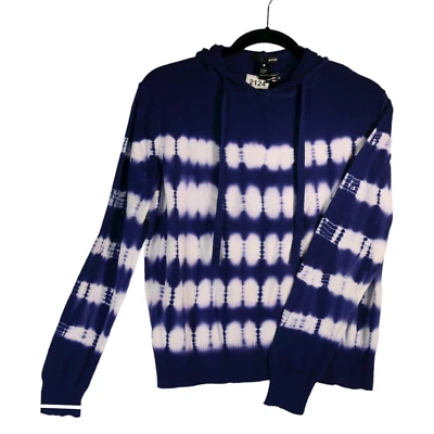 NUEVO Suéter Aqua Bloomingdales Azul Tie Dye Para Mujer XL Sudadera con Capucha Ligero Nuevo con Etiquetas $78 Foto 1 de 4