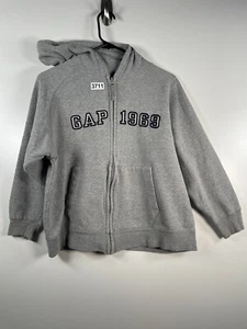 Gap Kids Unisex Full Zip Spell Out Logo Outdoor Fleece Sweatshirt Hoodie Sz XL - Picture 1 of 10