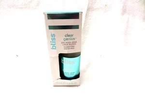 BLISS CLEAR GENIUS CLARIFYING LIQUID PEEL 1 OZ BOXED  Free Ship - Picture 1 of 3