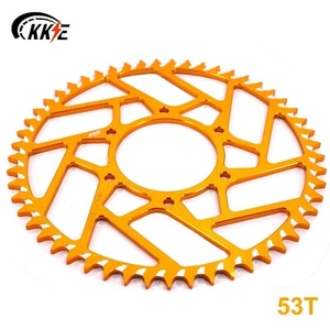 KKE 53T Rear Sprocket Back Chain Fit SurRon Ultra Bee 2023-2024 Gold Aluminium - Picture 1 of 8