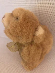 Vintage Gund Bear Goldband weiches Plüschtier 7"" 1980 - Bild 1 von 3