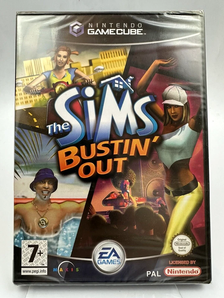 Gamecube The Sims Bustin' Out , ( 2003 ) UK Pal, Brand New Factory Sealed - Image 1 of 4