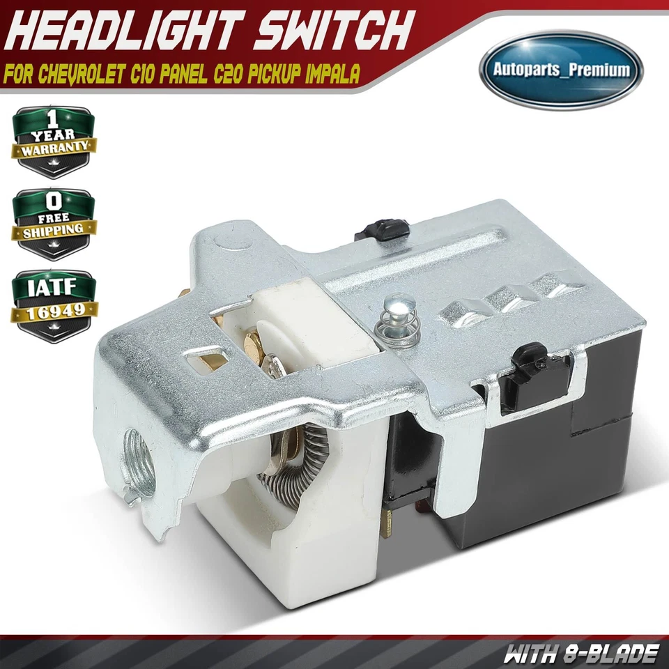 Interruptor de faros para Buick Gran Sport Cadillac DeVille Oldsmobile Delta Pontiac Foto 1 de 4