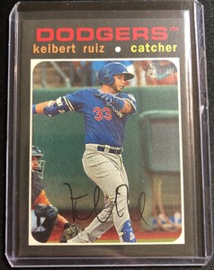 2020 Topps Heritage Minors Keibert Ruiz Rookie Flip Stock #44 Nationals SSP RC