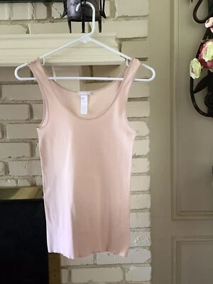 Camiseta sin mangas Hanro de algodón sin costuras para mujer - Beige - S Foto 1 de 4