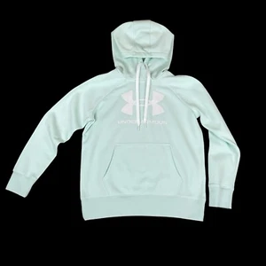 Sudadera Under Armour Mujer Pequeña Verde Logo Sudadera con Capucha Suelta Usada en Excelente Condición - Imagen 1 de 15