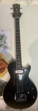 Rare Vintage Stanzini Tomassone Black Les Paul 4-String Bass - Made In Italy for sale
