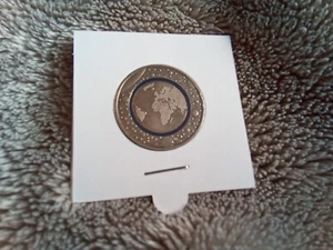 5  €   Blauer Planet     Erde2016  mit Polymerring - Bild 1 von 2
