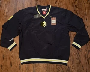 Nashville SC Mitchell And Ness MLS Classic Men Pullover Size L $100 Retail Navy - Picture 1 of 8