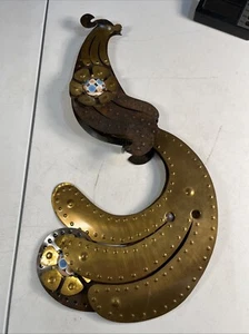 Vintage Mexican Artist Cesar Vasquez Copper Brass Enamel 1970’s Rooster Mobile - Picture 1 of 9