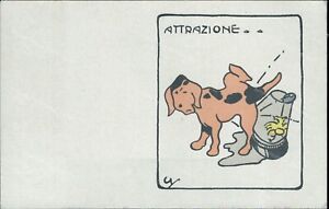 co156 cartolina militare propaganda  www1  cane attrazione vedi retro