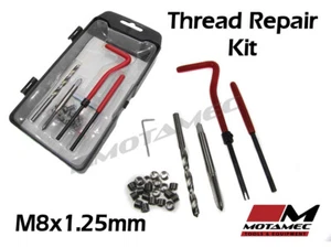 Motamec Tools M8 x 1,25 mm Reparación de Hilos Reparación de Hilos Kit 25 piezas Caja Set Métrico - Imagen 1 de 2